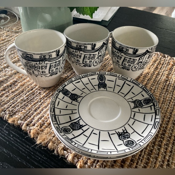 Mikasa Parisian cup and saucers- set 3 - Picture 2 of 12